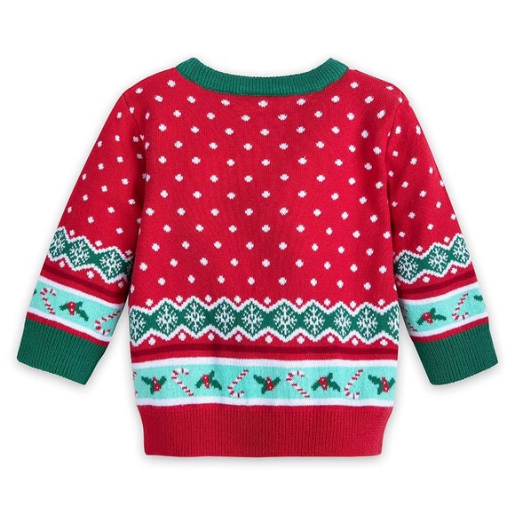 Disney Minnie Mouse Holiday christmas Baby Sweater - Picture 4 of 5